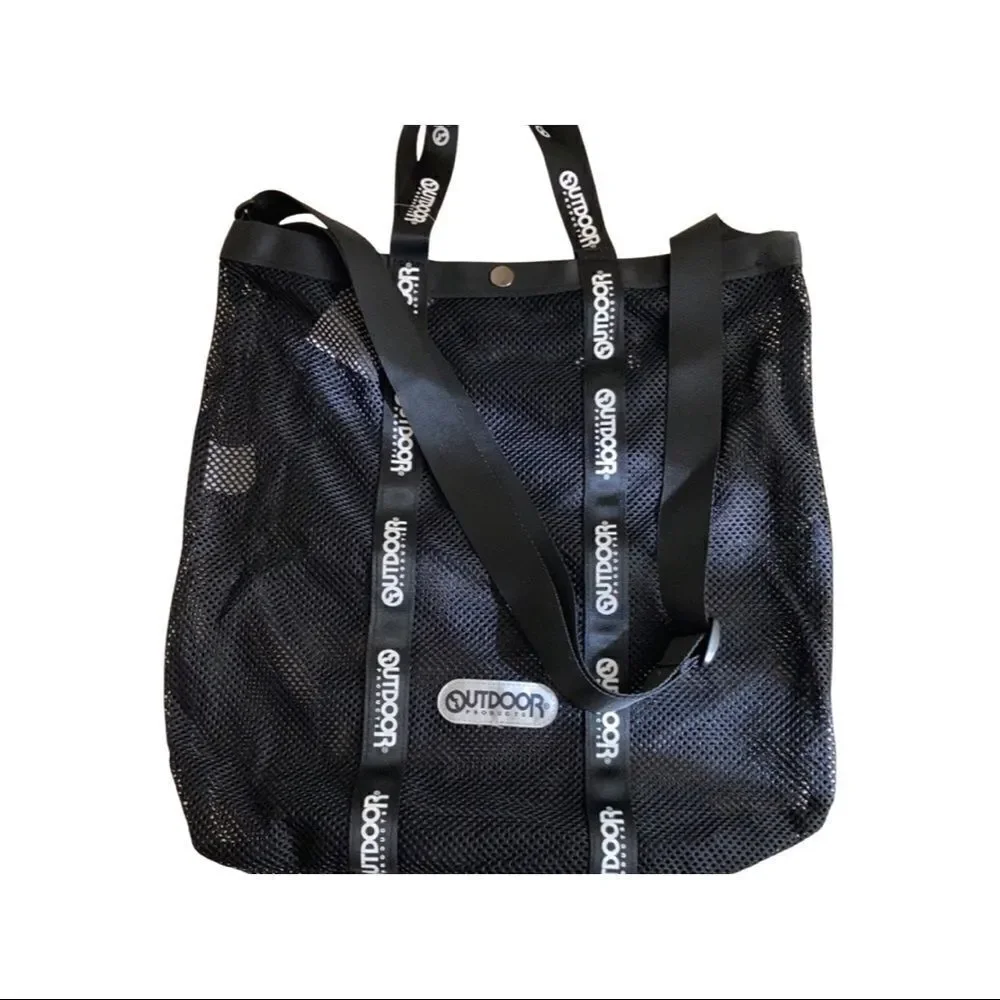 Outdoor Products Black Mesh Tote Bag